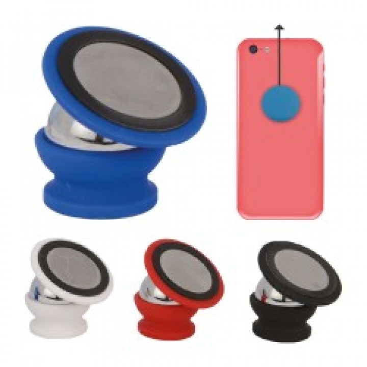 Promosyon Rubber Kaplamalı Metal Mıknatıslı Araç Telefon Standı